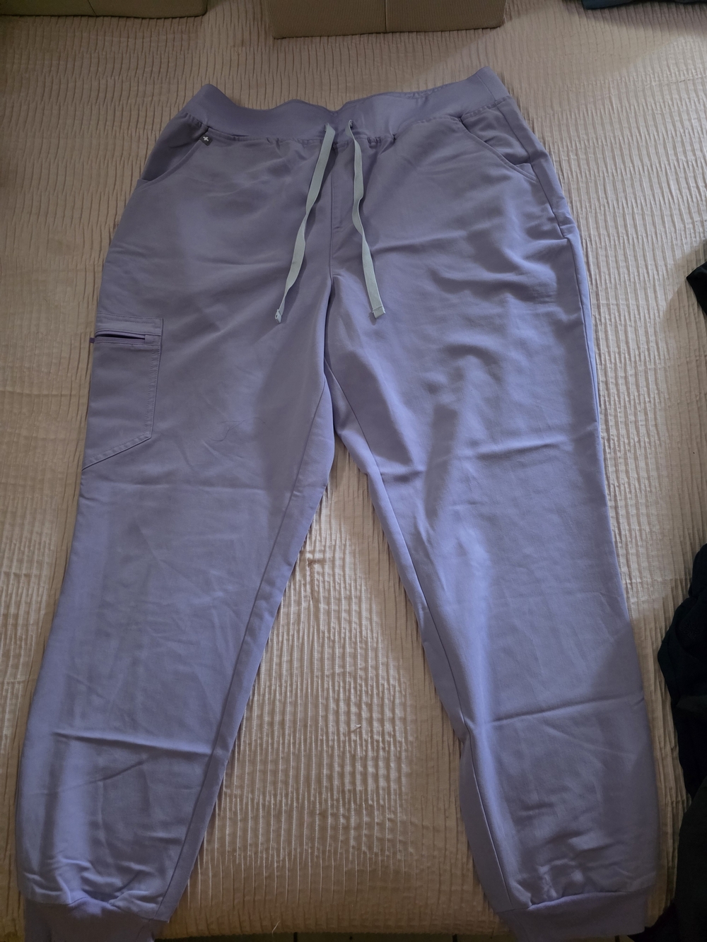 Figs Women's Lavender Joggers with Drawstring Waist